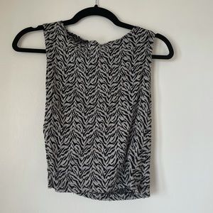 Zebra Metallic Croptop